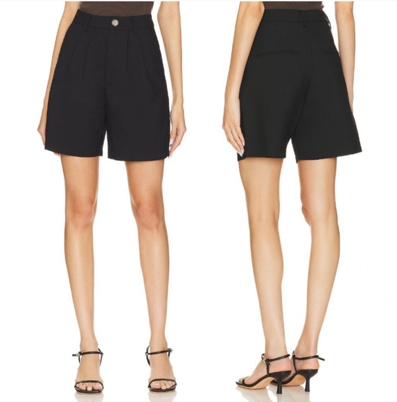 Anine Bing Carrie Shorts Black Size DE 38 US 8 Medium - Picture 1 of 7